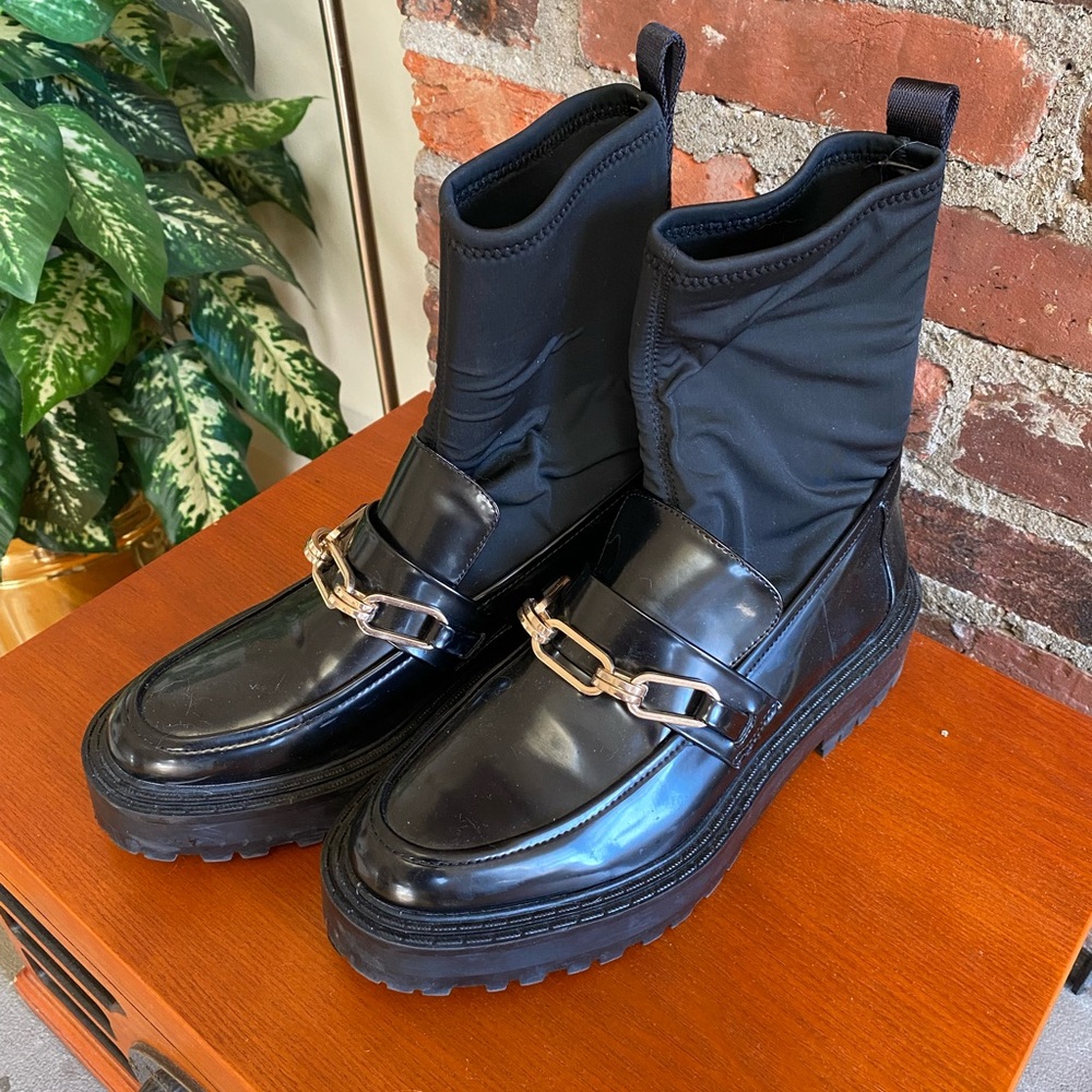 Zara Loafer Boots